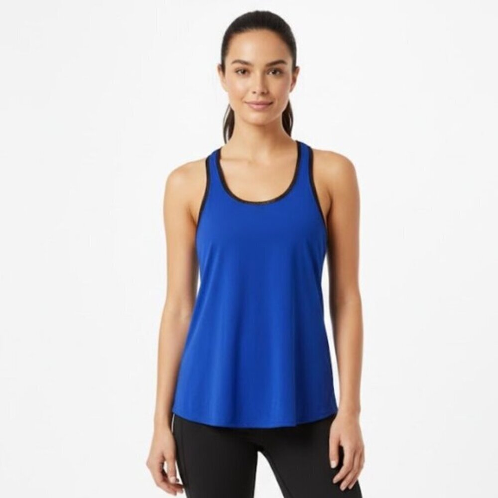Fabletics Blue Racerback Women's Tank Top Size XS